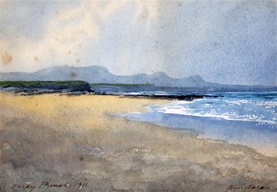 Percy French (Irish, 1854-1921) Landscape near Bundoran 6.5 x 9.75in.